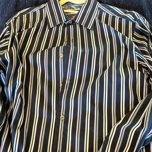 Men’s striped dress shirt